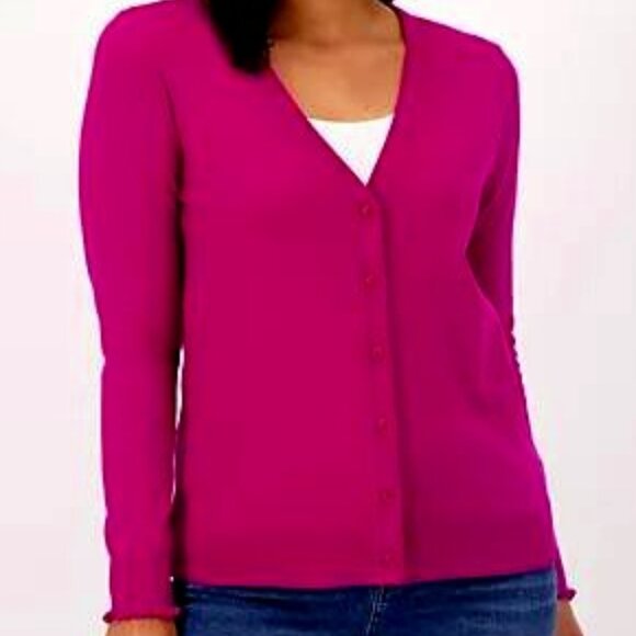 Candace Cameron Bure Button V-Neck Cardigan Sweater- 5X-NWT - Picture 1 of 5